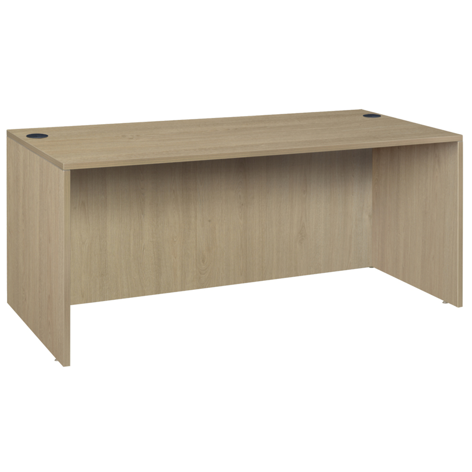 Regency Legacy Desk Shell — 66in., Noble Oak, Wire Management Grommets, Model# LDS6630NO
